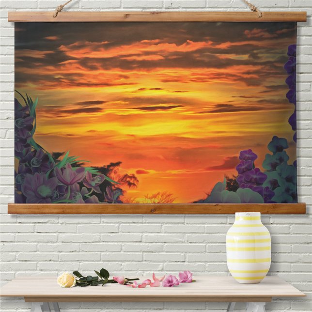 Sunset Plaza Marina 2584 Hanging Tapestry (Creator Uploaded)