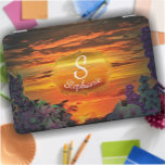 Sunset Plaza Marina 2584 iPad Mini Cover<br><div class="desc">Painting "Sunset Plaza Marina 2584" Collection Protect your iPad Mini with our custom cover! It folds into multiple stand positions and has a wake/sleep magnet. Pair it with a matching case for extra safety. Buy yours today! The design created from my painting “Sunset Plaza Marina 2584” captures a vibrant sunset...</div>