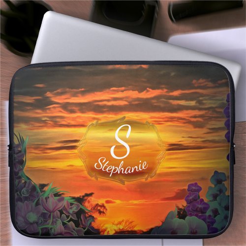 Sunset Plaza Marina 2584 Laptop Sleeve