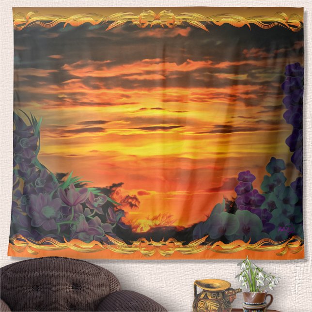 Sunset Plaza Marina 2584 Tapestry (Creator Uploaded)