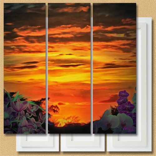 Sunset Plaza Marina 2584 Triptych