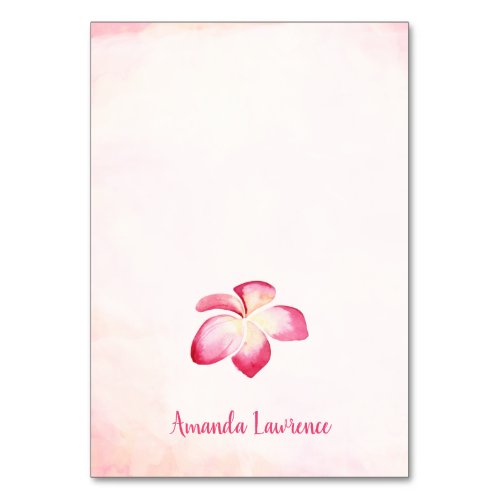 Sunset Plumeria Personalized Place Cards