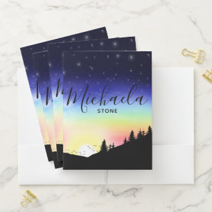 Sunset Pocket Folder