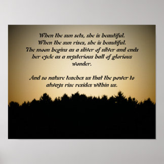 Sunset Poetry Poster