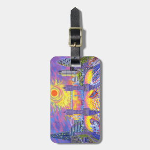 Sunset:Pool Of London 2013 Luggage Tag