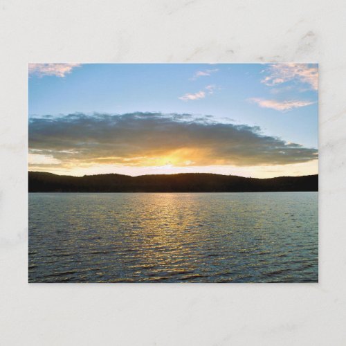 Sunset postcard