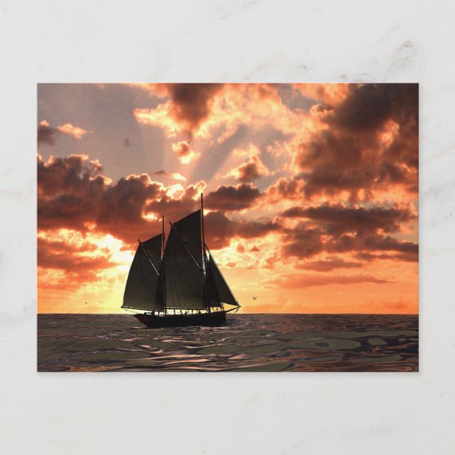 sunset postcard (Front)