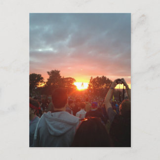 sunset postcard