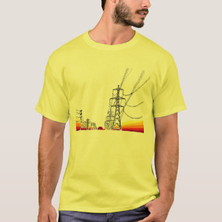 sunset powerlines T-Shirt