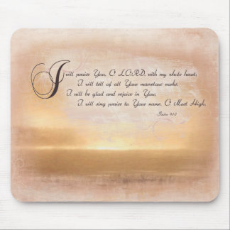 Sunset & Psalms / Inspirational Bible Verses Mouse Pad