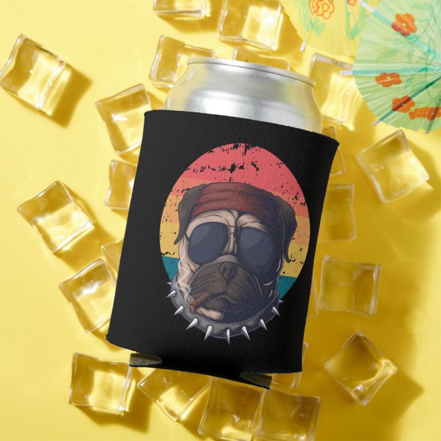 Sunset Pug  Can Cooler (In Situ Summer)