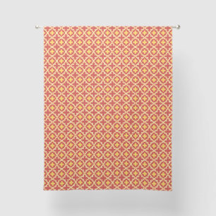 Sunset Quatrefoil - Moroccan Lattice Tile Pattern Sheer Curtains