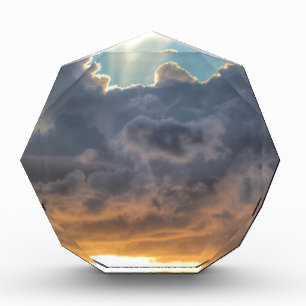 Sunset Rays of Light through Stormy Clouds Award