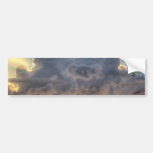 Sunset Rays of Light through Stormy Clouds Bumper Sticker