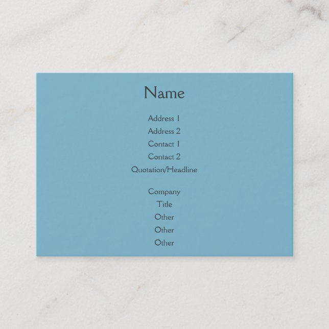 Sunset Rays Teal Blue Business Card (Front)