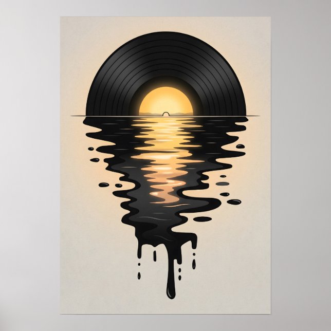 Sunset Record Poster (Front)