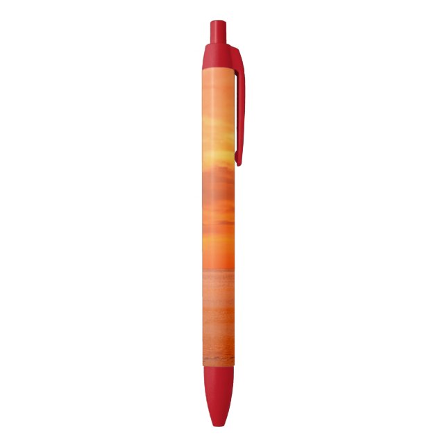 Sunset Red Orange Yellow Colors Trendy Nature Pen (Bottom (Vertical))