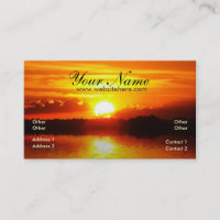 Sunset Reflections Business Card