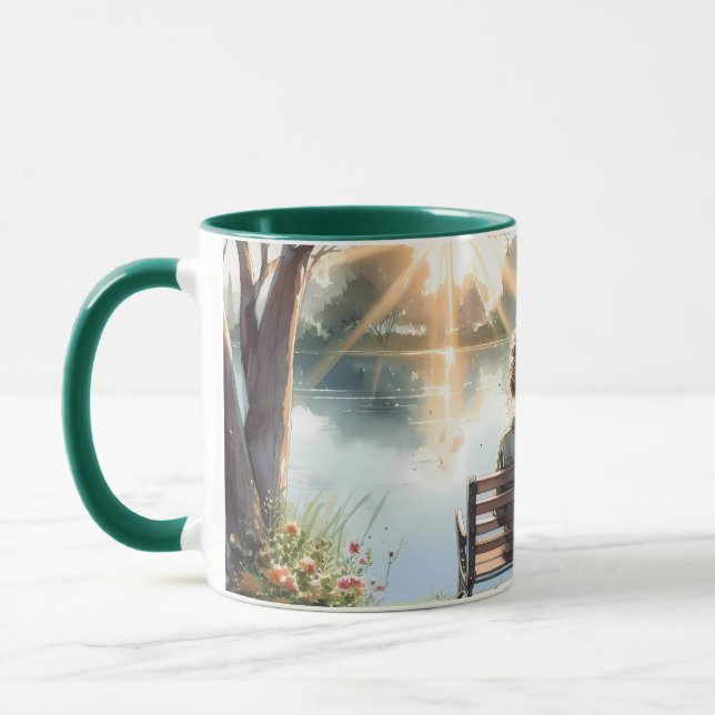 Sunset Reflections Lake Scene Mug (Left)