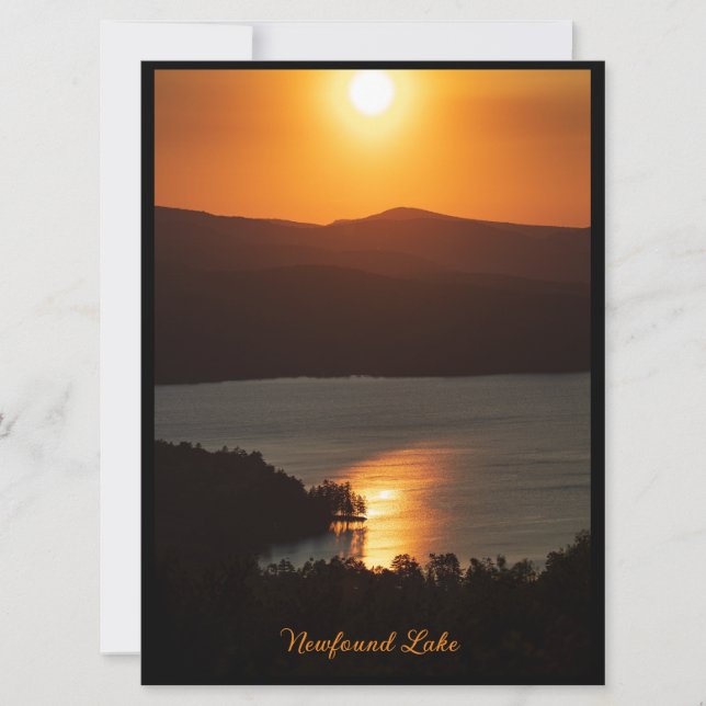 Sunset Reflections on Newfound Lake (Front)