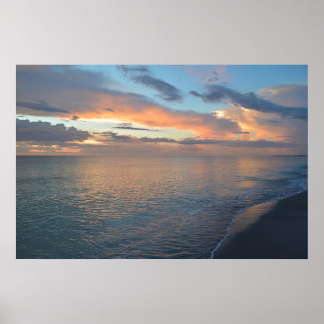 Sunset Reflections On The Water Poster (Front)