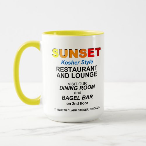 Sunset Restaurant and Lounge Chicago IL Mug