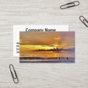 Sunset Retirement Business Cards #13A