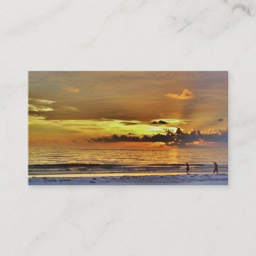 Sunset Retirement Business Cards 14A