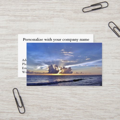 Sunset Retirement Business Cards 15