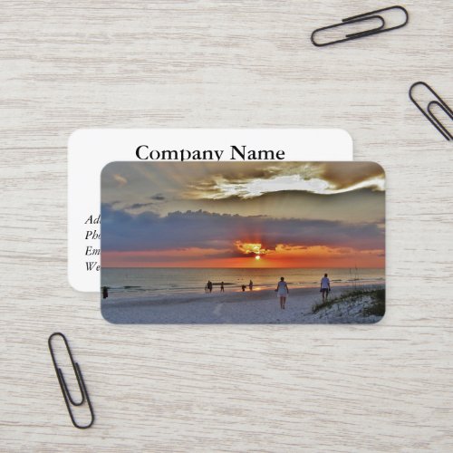 Sunset Retirement Business Cards 16
