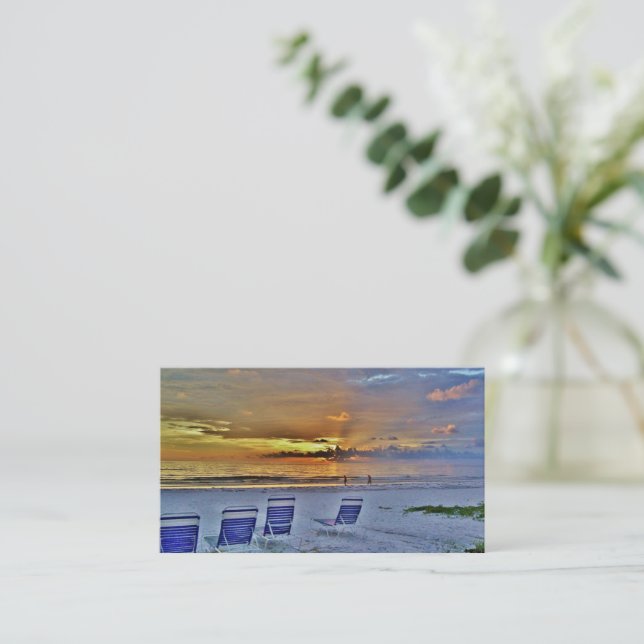 Sunset Retirement Business Cards #56A (Standing Front)
