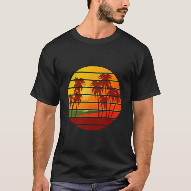 Sunset retro in island T-Shirt (Front)