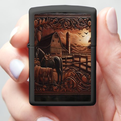 Sunset Ride Home Zippo Lighter