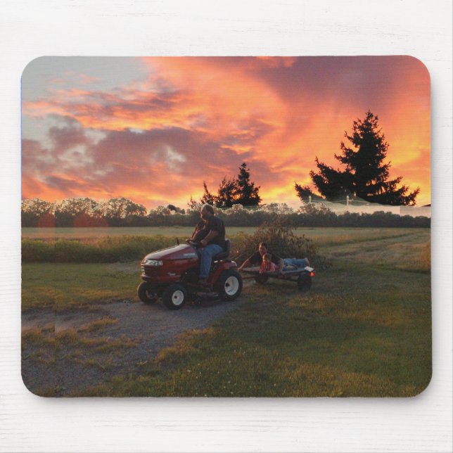 sunset ride mouse pad (Front)