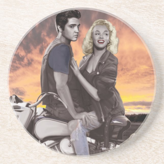 Sunset Ride Sandstone Coaster (Front)