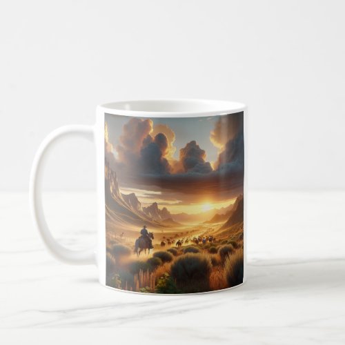 Sunset Ride _ Western Scenery Mug