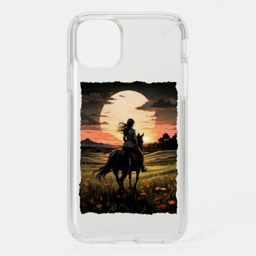 Sunset rider girl design speck iPhone 11 case