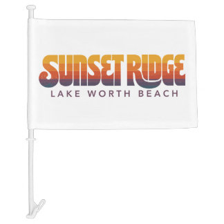 Sunset Ridge Car Flag