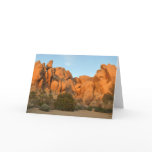 Sunset Rocks at Joshua Tree Card