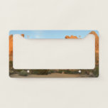 Sunset Rocks at Joshua Tree License Plate Frame