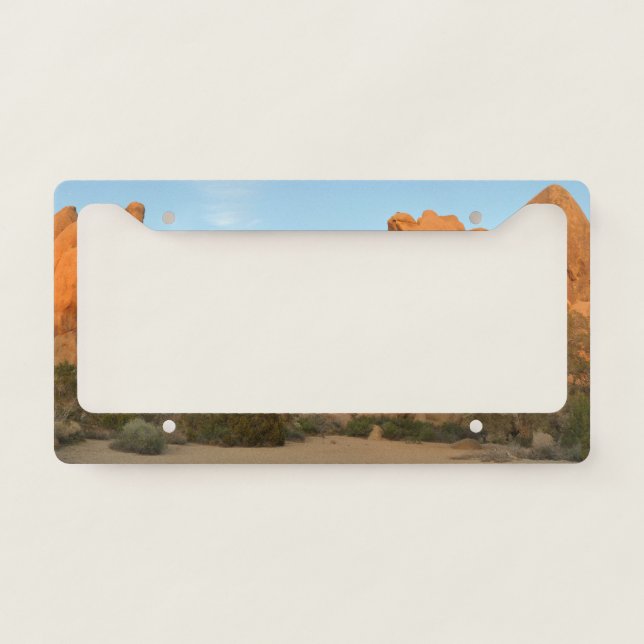 Sunset Rocks at Joshua Tree License Plate Frame (Front)