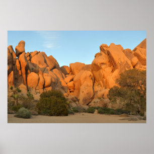 Sunset Rocks at Joshua Tree Poster