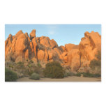 Sunset Rocks at Joshua Tree Rectangular Sticker