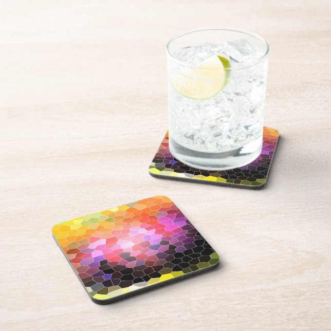 Sunset Rocks Beverage Coaster (Right Side)