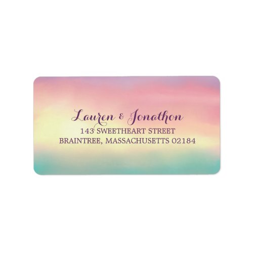 Sunset Romance  Mailing Address Label