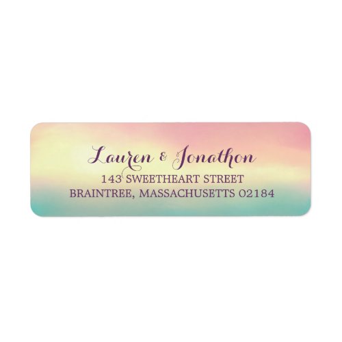 Sunset Romance  Return Address Label