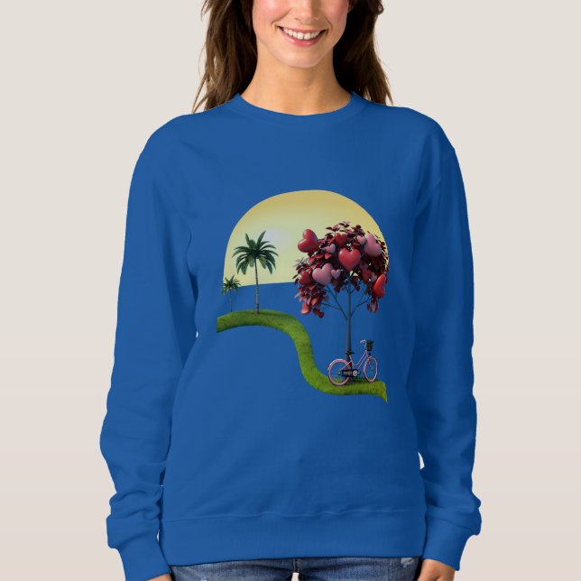 Sunset Romantic Women's Basic Sweatshirt (Front)