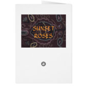 Sunset Roses Cards (Back)