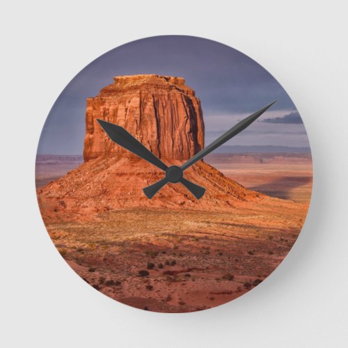 Sunset Round Clock