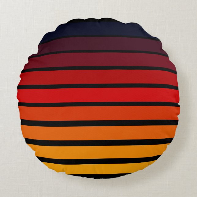 Sunset Round Pillow (Front)